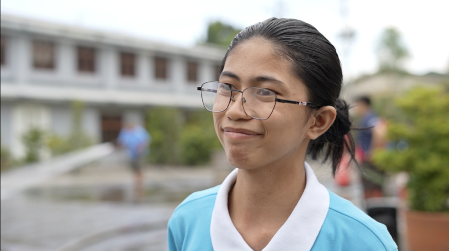 “As individuals, we have to take care of our environment and think carefully whether our actions can cause disasters,” says Mae Angeline Germones. At 21, she experienced fire twice in her life: the first time as a third-grader, the second time shortly after New Year 2019. 【Photo by Jeaneal Dando】