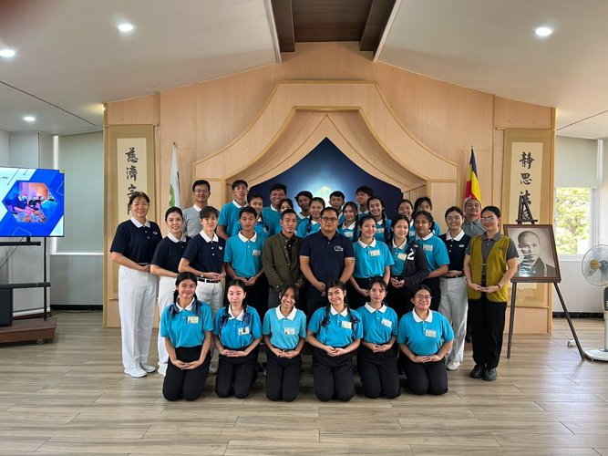 Twenty-seven Tzu Chi scholars in Pampanga attended the Humanity class on disaster preparedness. 【Photo by Tzu Chi Pampanga】