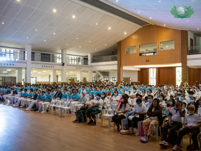 October 12’s joint gathering of Humanity classes for scholars and Charity Day for medical assistance beneficiaries was attended by 120 medical assistance beneficiaries and 259 scholars.