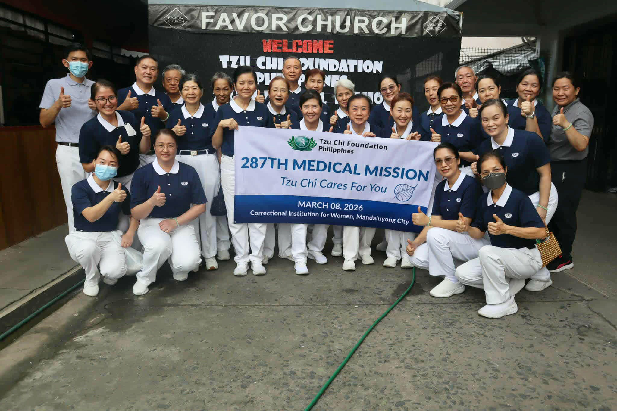 On March 8, Tzu Chi volunteers held their 287th medical mission in the Correctional Institute for Women, a facility for female Persons Deprived of Liberty, in Mandaluyong City. 