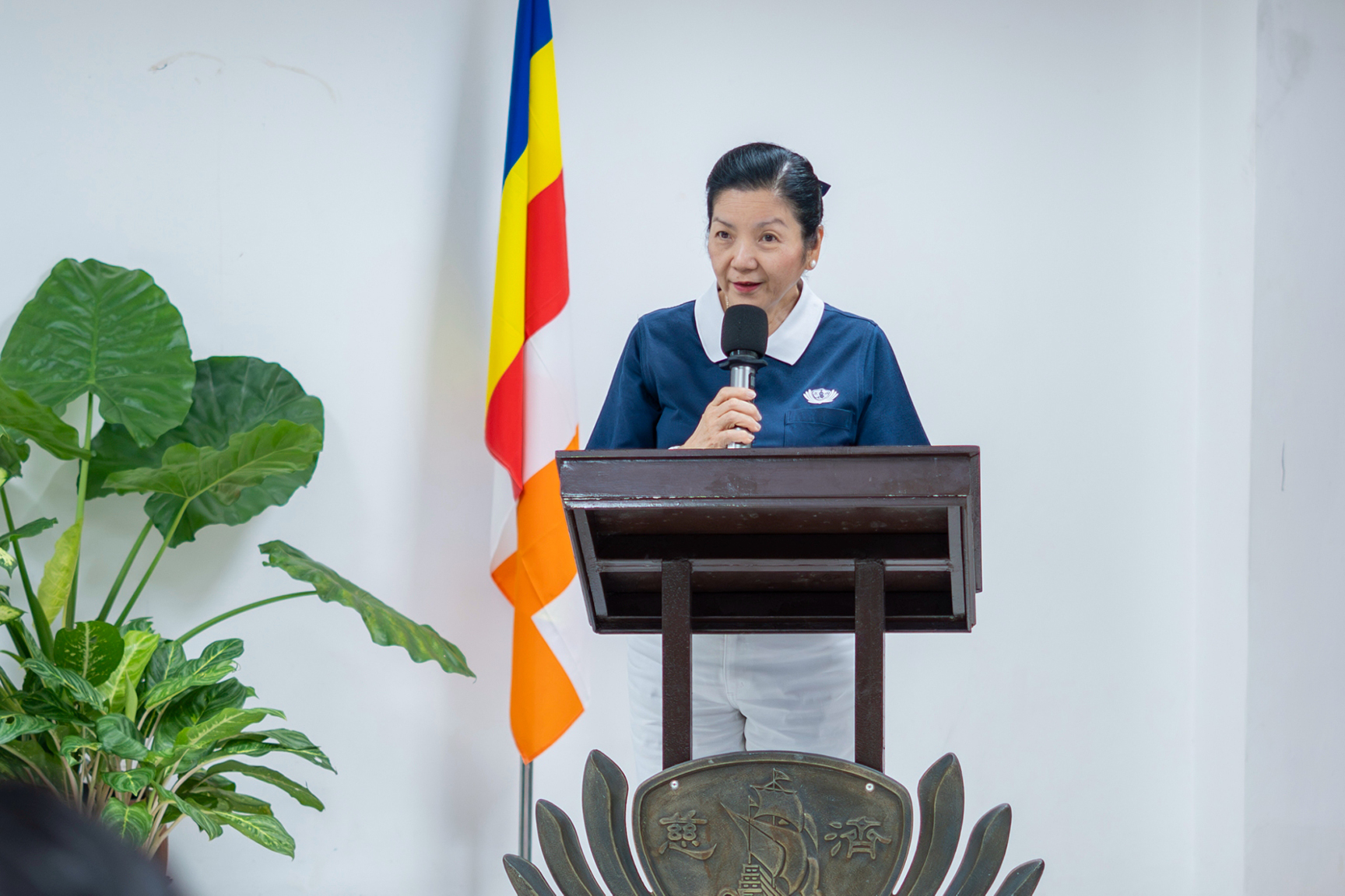 Tzu Chi Head Volunteer for the Educational and Medical Assistance Programs Rosa So opens the program with good news: Tzu Chi’s Caregiving Elderly NC II program received accreditation from TESDA. 