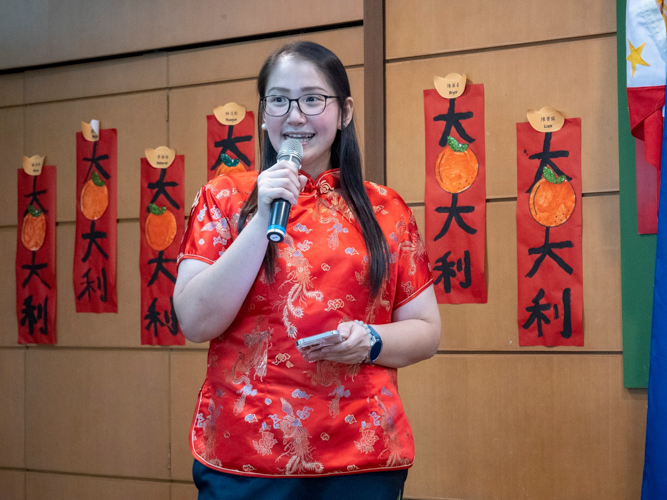 For Tzu Chi Great Love Preschool Philippines Directress Jane Sy, the purpose of celebrating Chinese New Year “is to let the kids experience Chinese culture, which is [just as] important as basic academics.”