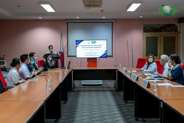 On September 4, 2025, Tzu Chi Foundation Philippines and Quirino Memorial Medical Center inked their partnership to further support less-fortunate patients.