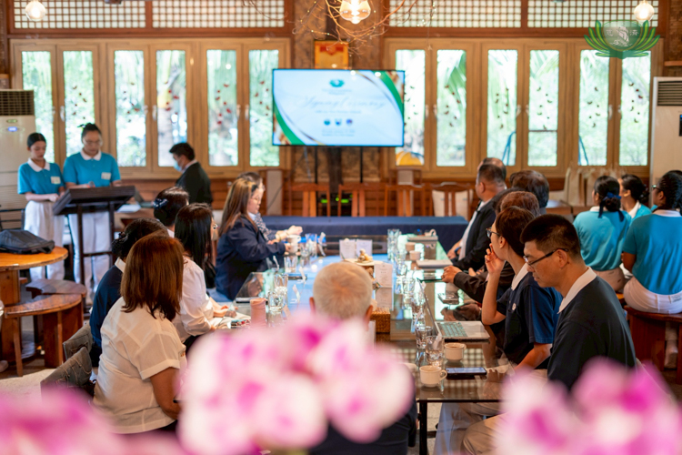 Distinguished guests and signatories from Quezon City University, University of Caloocan Campus, and Pamantasan ng Lungsod ng Marikina, were welcomed by Tzu Chi volunteers at the Buddhist Tzu Chi Campus in Sta. Mesa, Manila.