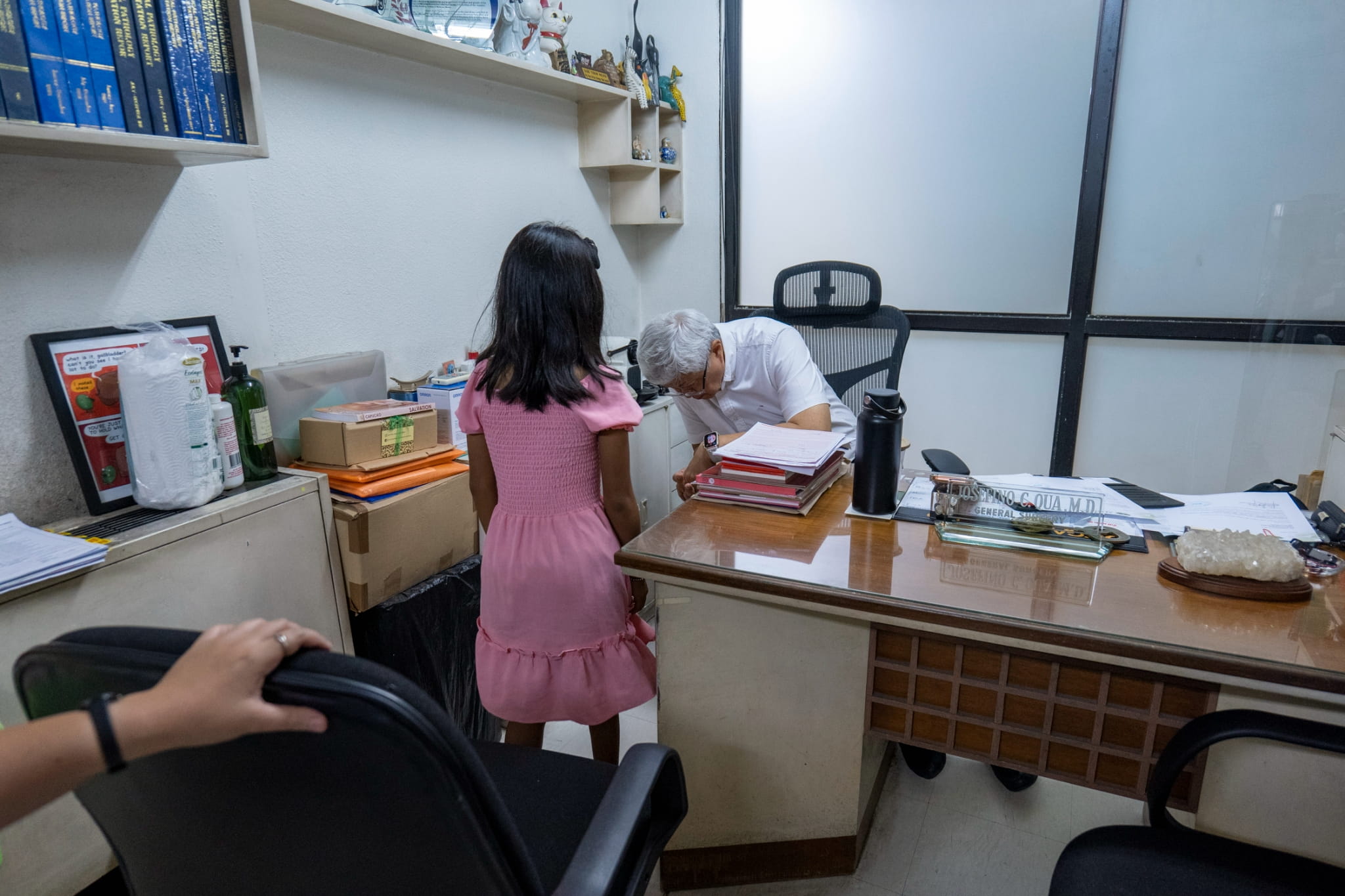Jamaica Gillado’s initial consultation with Dr. Jo Qua at CGHMC on July 23 led to her referral to orthopedic specialist Dr. Edward Woo for further evaluation and treatment.