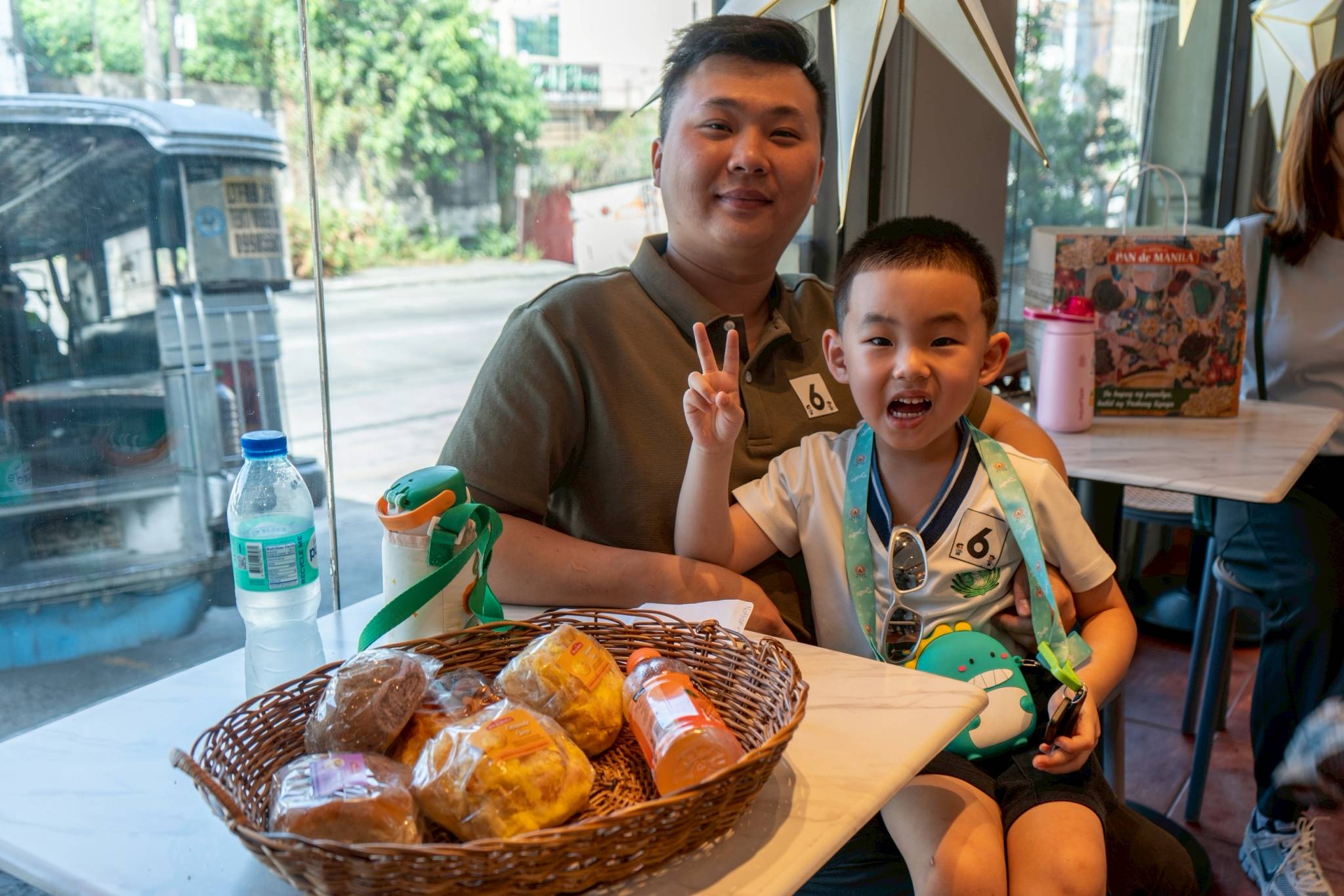 Jonathan Fu enjoys accompanying his son Nathaniel as he explores new experiences, including riding a jeepney.