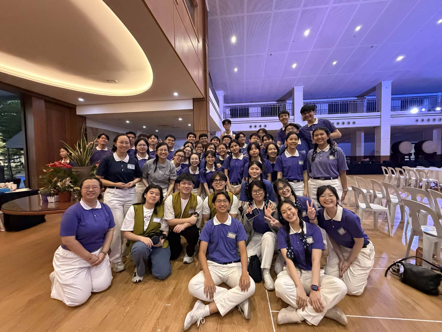 Organizers of the 2026  Tzu Chi Youth Camp gather for a group photo, expressing joy and fulfilment over the successful conduct of the camp. 