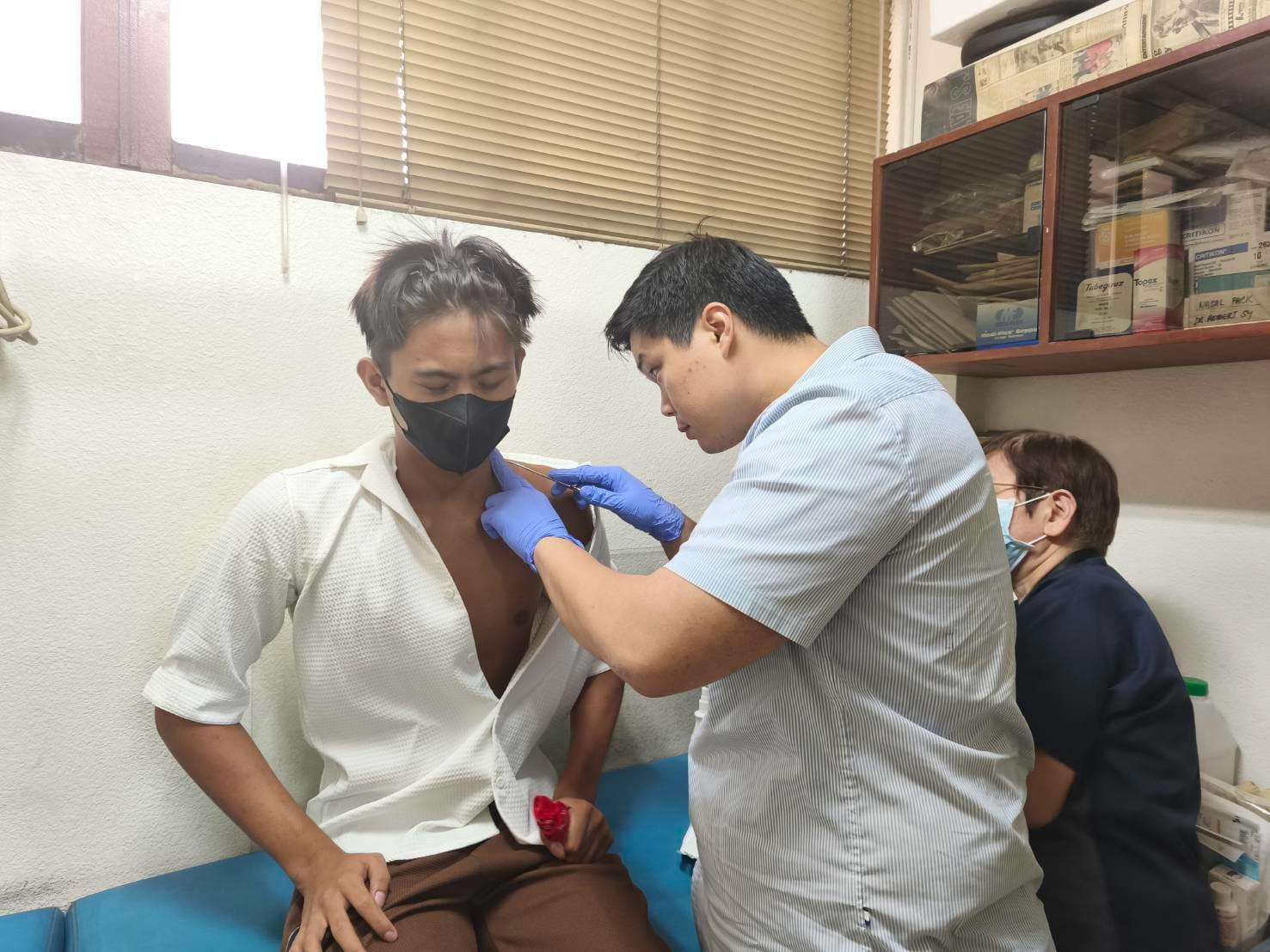 On September 1, Gabriel Casapao underwent a biopsy to ensure that the mass was not cancerous. 
