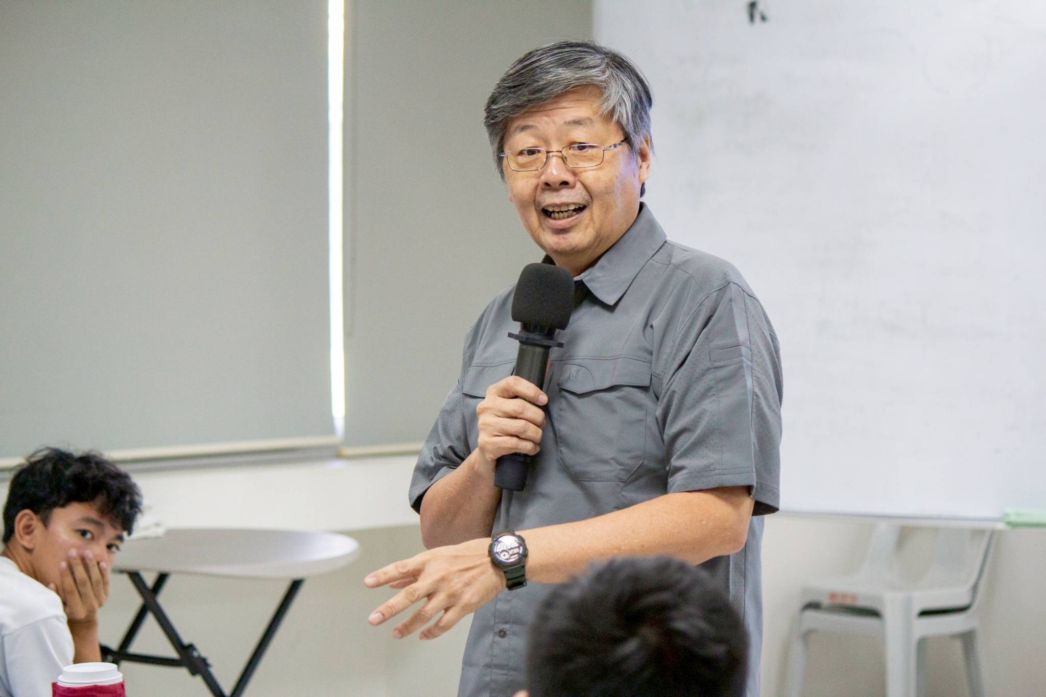 A regular (and favorite) resource person at TCY camps, Pong Tee challenged campers’ perceptions in his talk “Building Calm in a Stressful World.”
