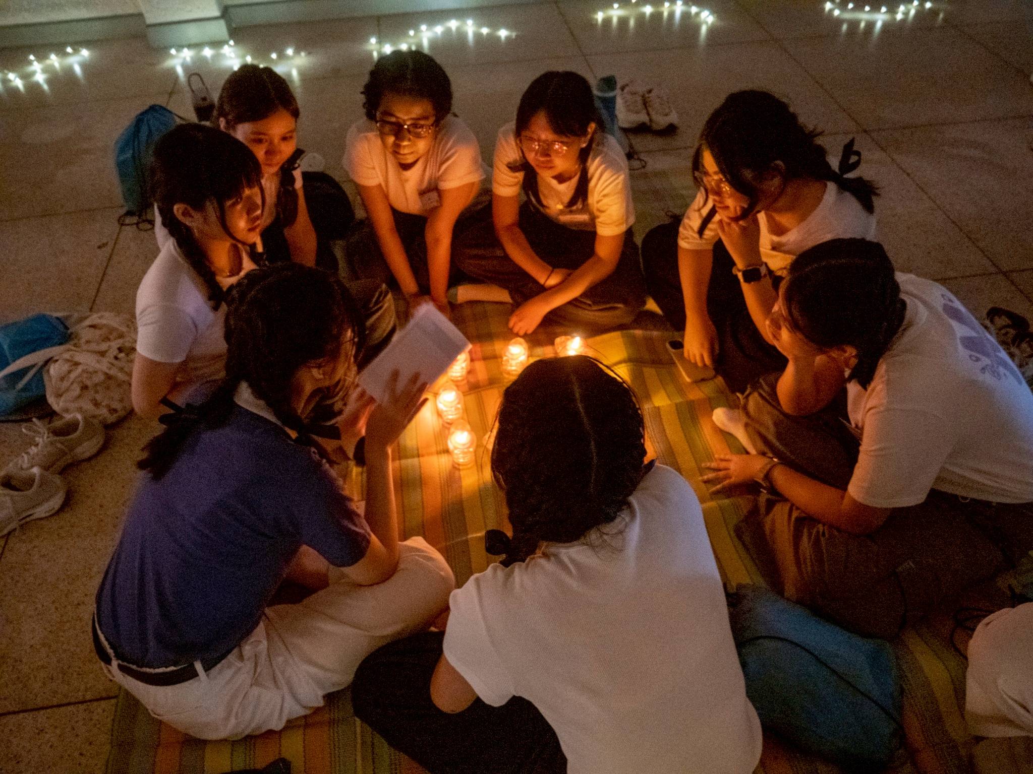 Another camp favorite, “Starry, Starry Night,” saw participants open up and answer guide questions about themselves and their impressions about the camp. 