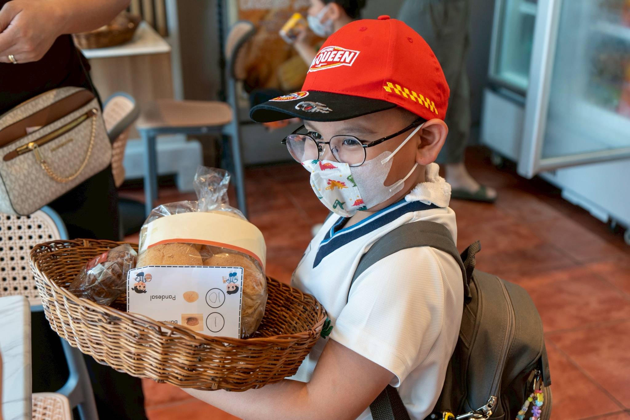 The students personally handpick their breads from a wide selection.