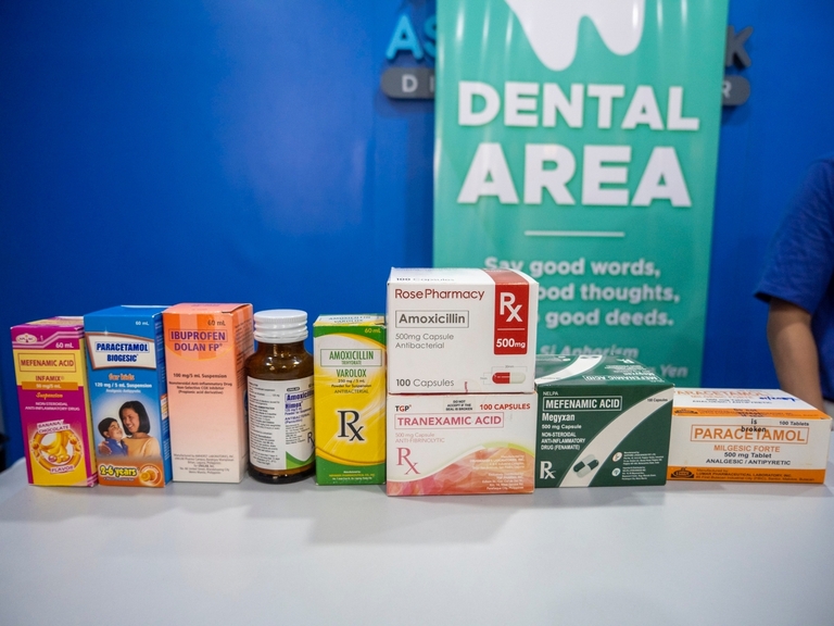 After their dental procedures, patients are given medicines.