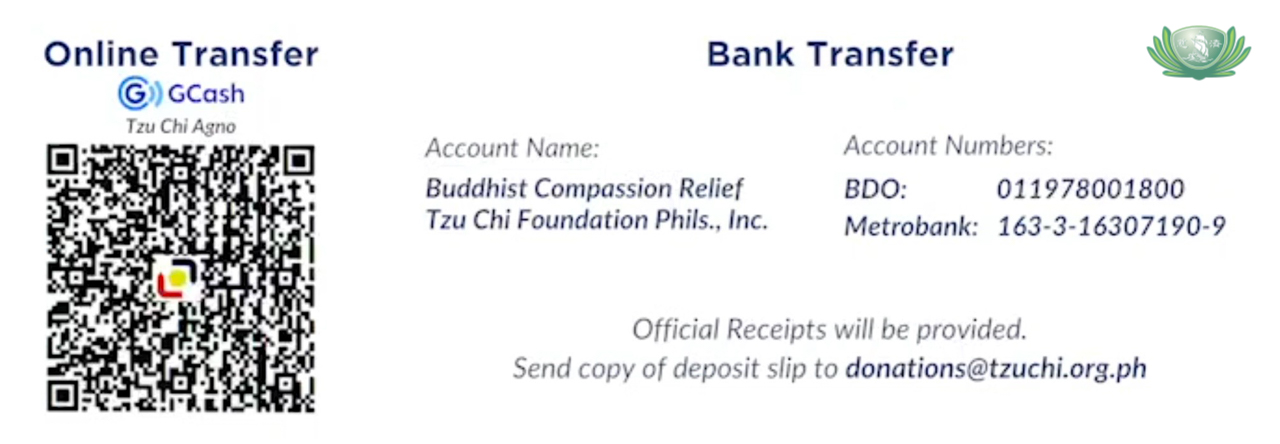 Help Cebu rise up from this disaster. Send your donations through the QR code and bank details provided here.