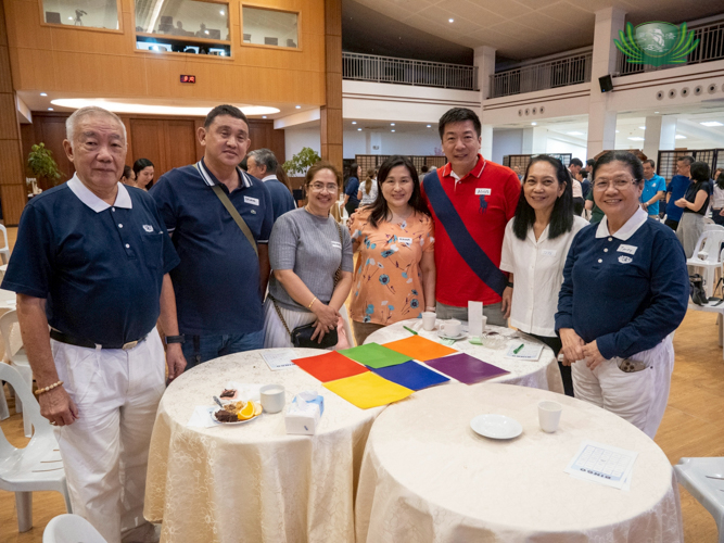 Their competitive spirit was tested in the “Don’t Touch the Color” game.