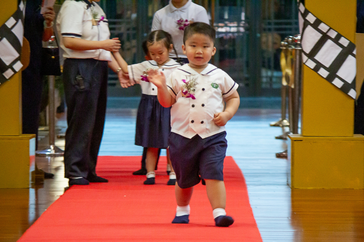 Eight students move up from nursery to pre-kindergarten in Tzu Chi Great Love Preschool Philippines’ second moving up ceremony.