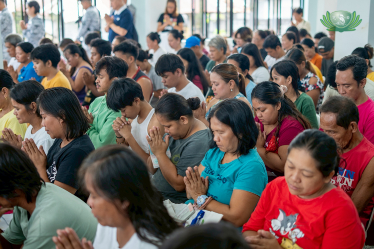 Beneficiaries wholeheartedly pray, carrying hope in their hearts for recovery after this challenging time.