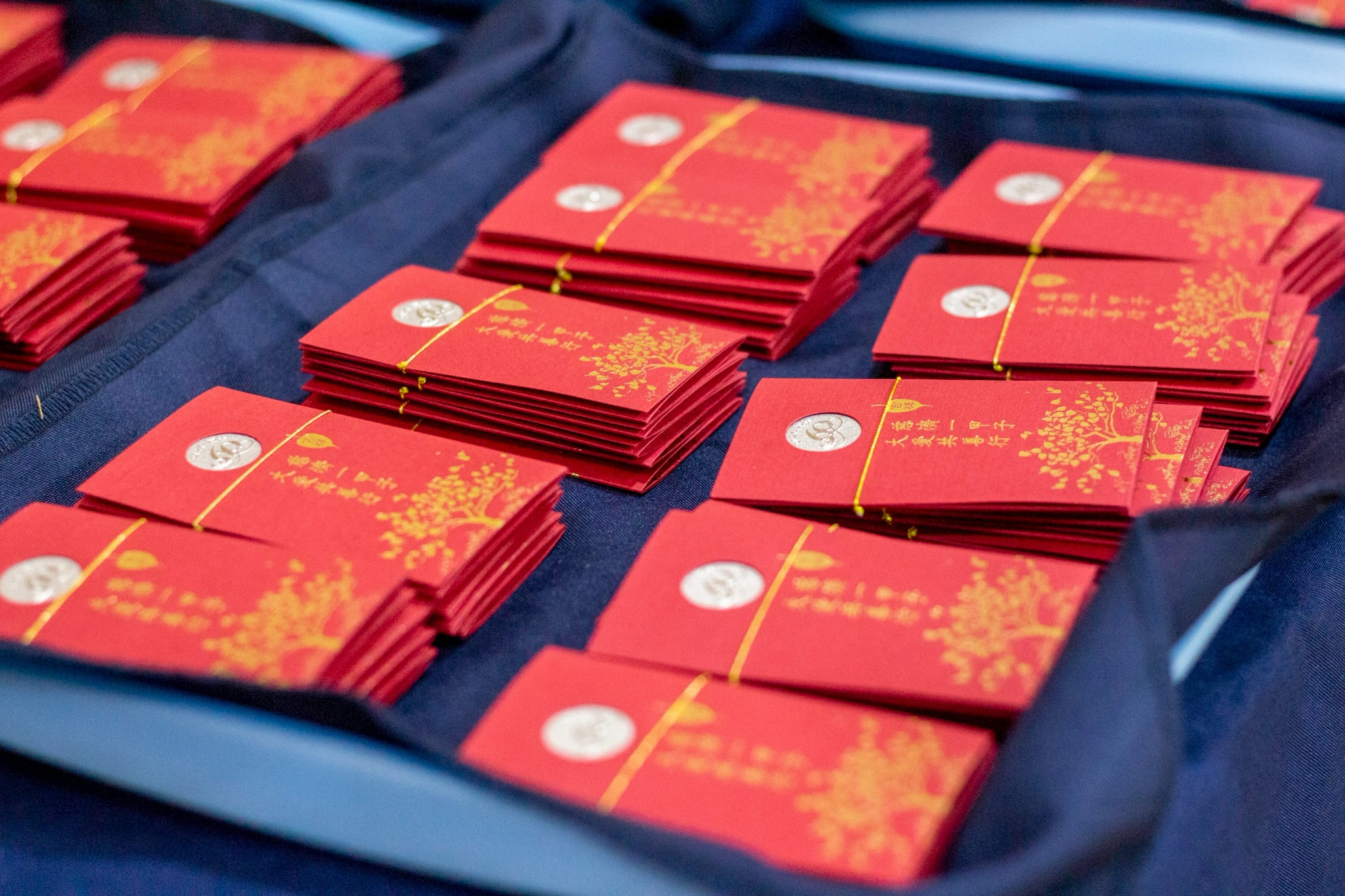 Each guest received a red envelope (angpao) from Master Cheng Yen. The envelope contains seeds symbolizing precepts, mindfulness, and wisdom, and a commemorative coin embossed with a design of the Jing Si Abode, considered the spiritual home of Tzu Chi volunteers. 