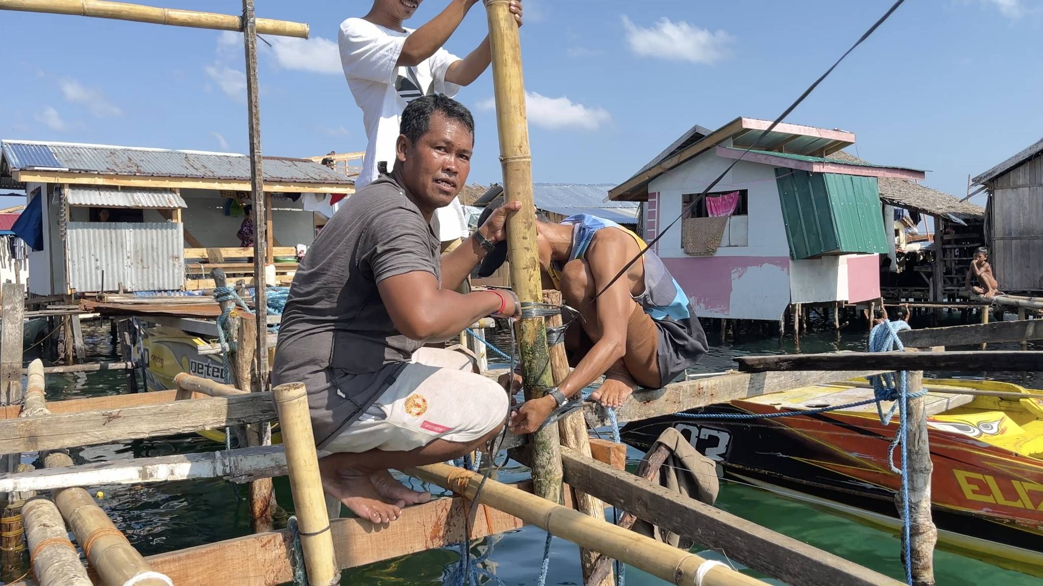 After living in an evacuation center for a month, Salmido Sarmiento returns to his fire-ravaged home to start the process of rebuilding. 