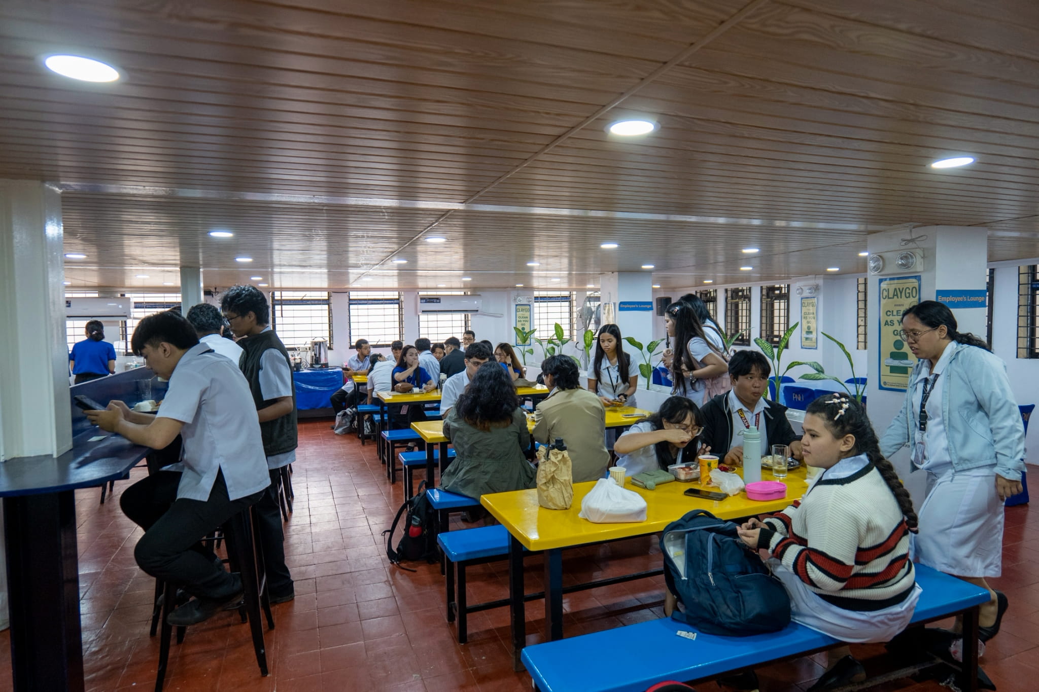The cafeteria was filled with students who excitedly tried plant-based meals for the first time.