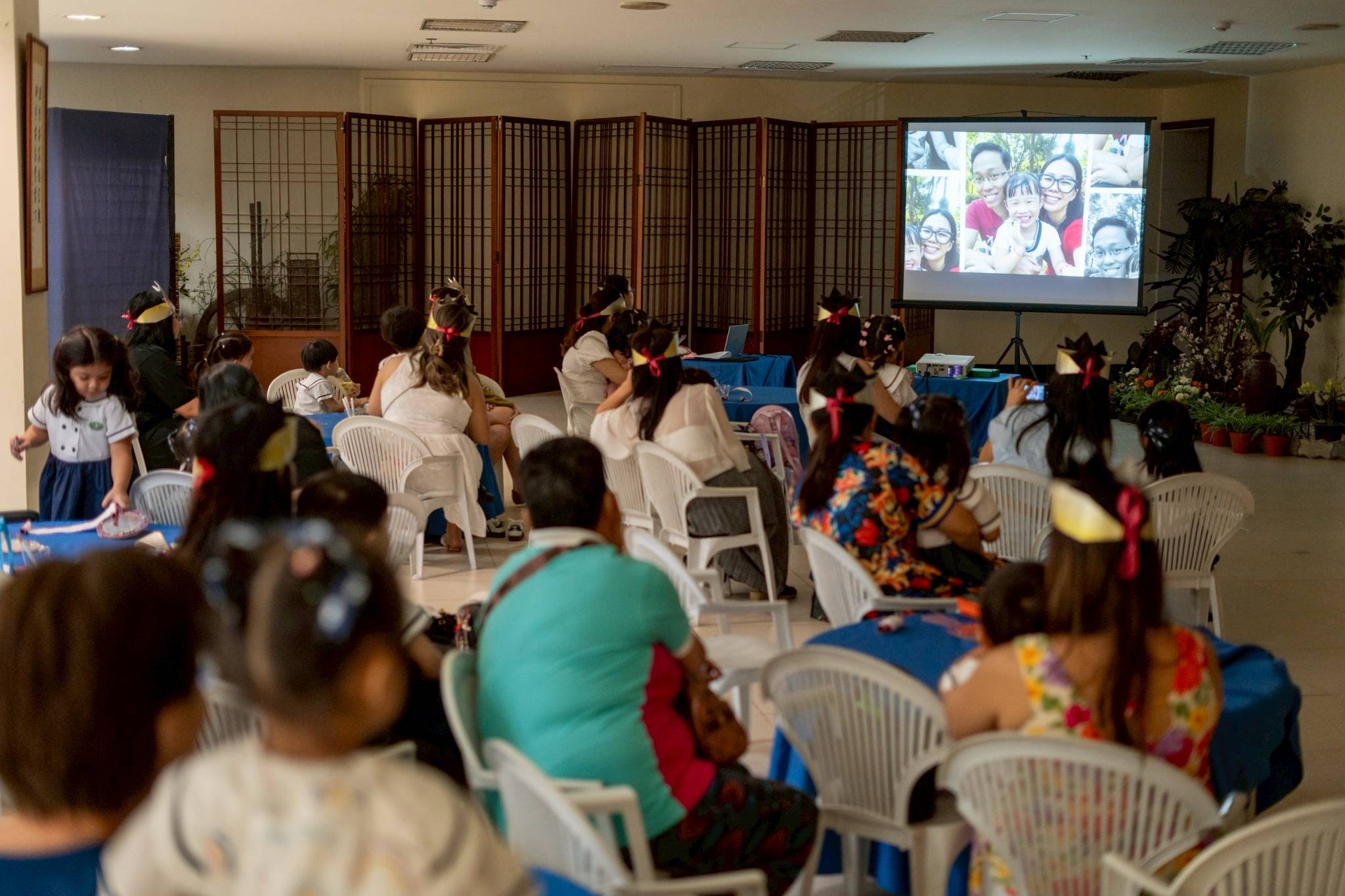 Tears welled up as mothers looked back on how quickly time had passed: from once cradling their children in their arms to now watching them begin their own journey in preschool.
