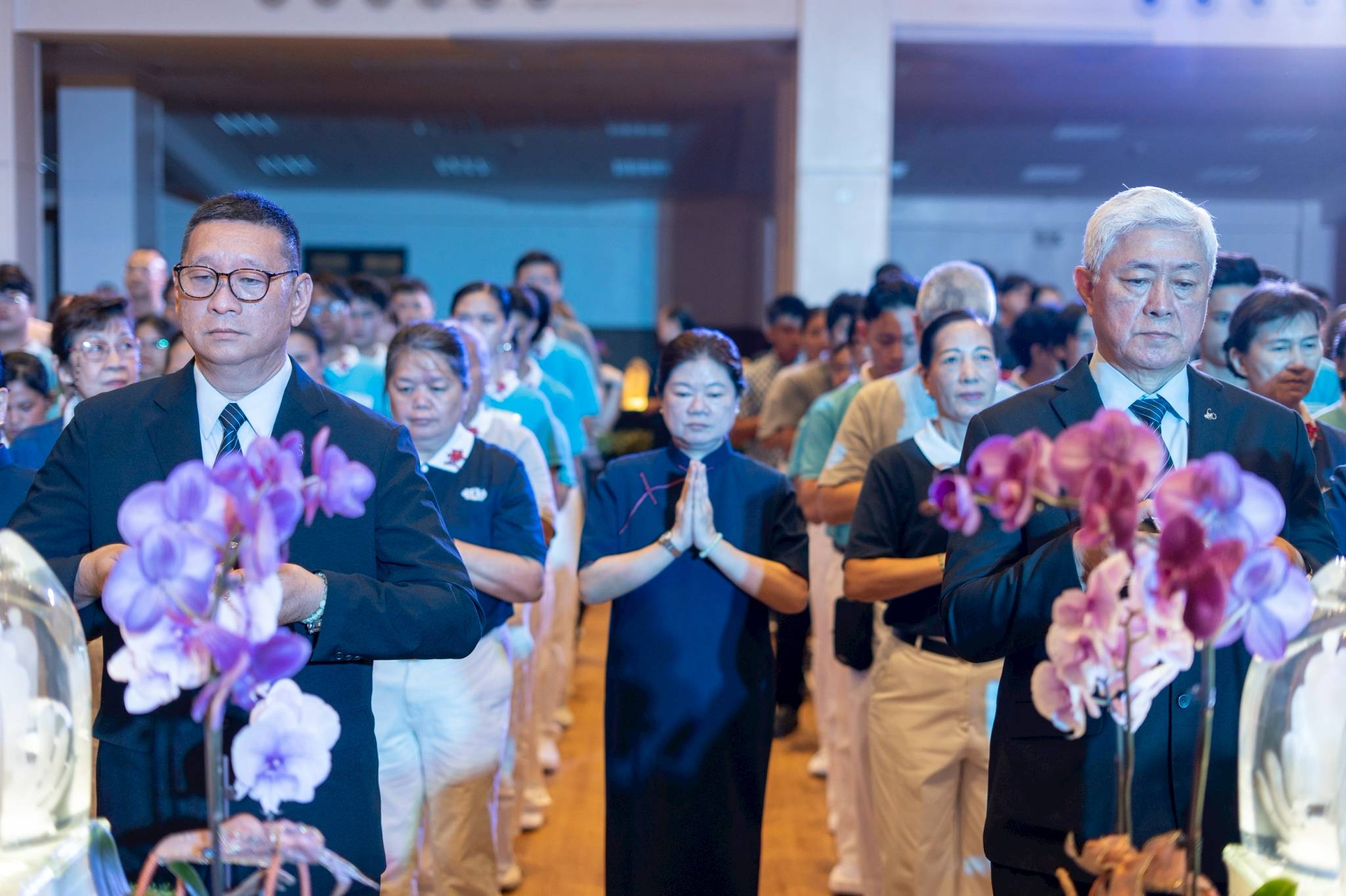 Tzu Chi volunteers remained steadfast in their commitment to make the event a solemn gathering for reflection, prayer, and unity.
