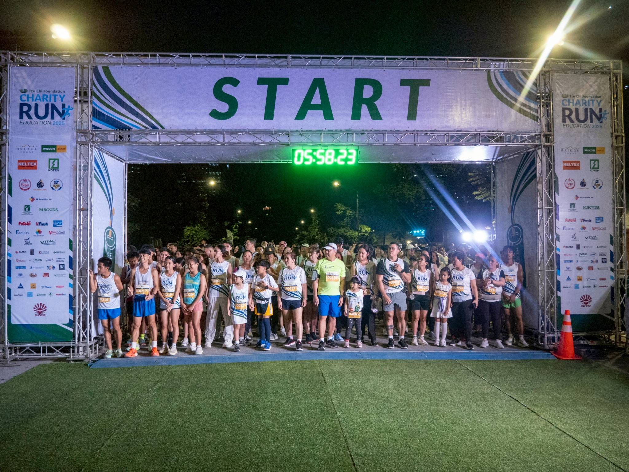 Booming drumbeats welcomed runners assembling at the starting line.