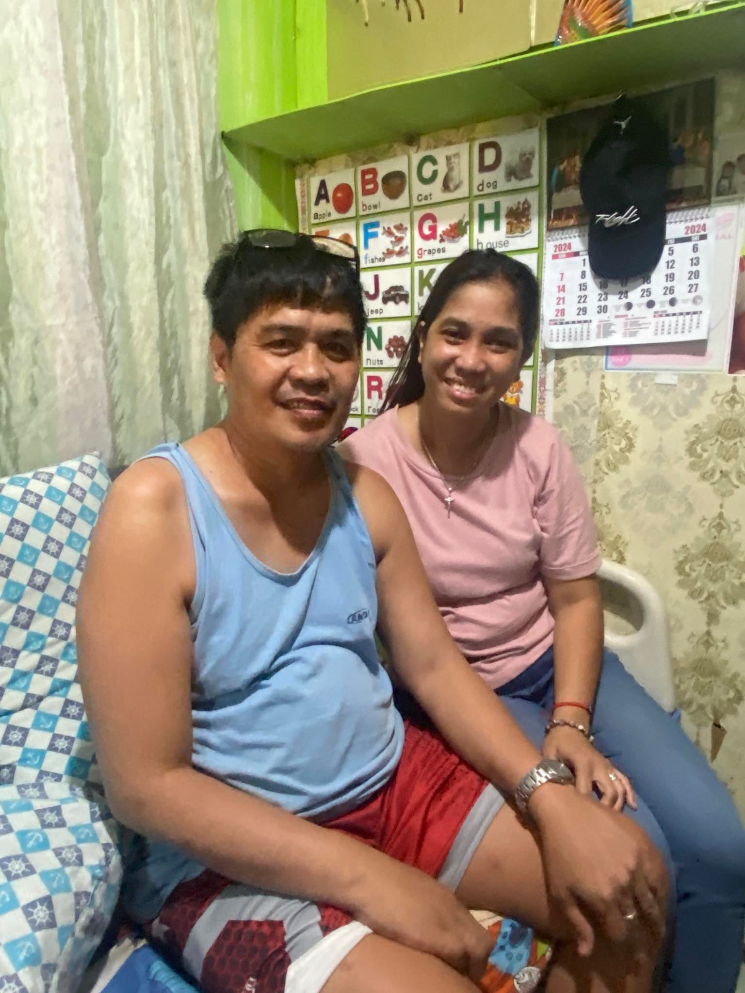 Elmer Juampit (left), and his common-law wife Odessa Jauod.