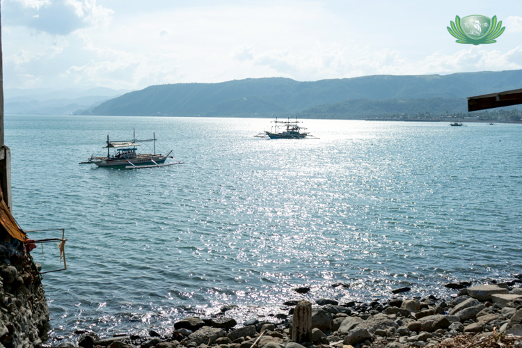 A week after Typhoon Uwan, fishing boats return to the calm waters of Dingalan, Aurora.