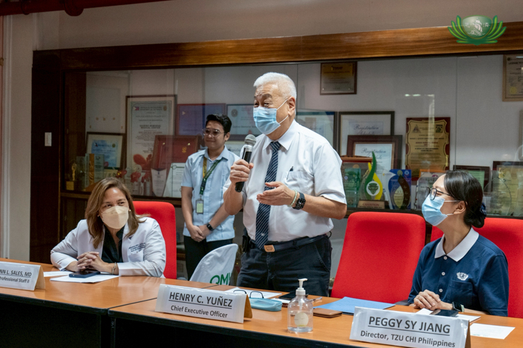Tzu Chi Philippines CEO Henry Yuñez expresses his enthusiasm towards the continued partnership with QMMC, and how this will open more opportunities to help patients.