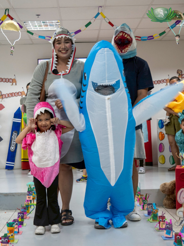 Animal costumes are also a favorite motif.