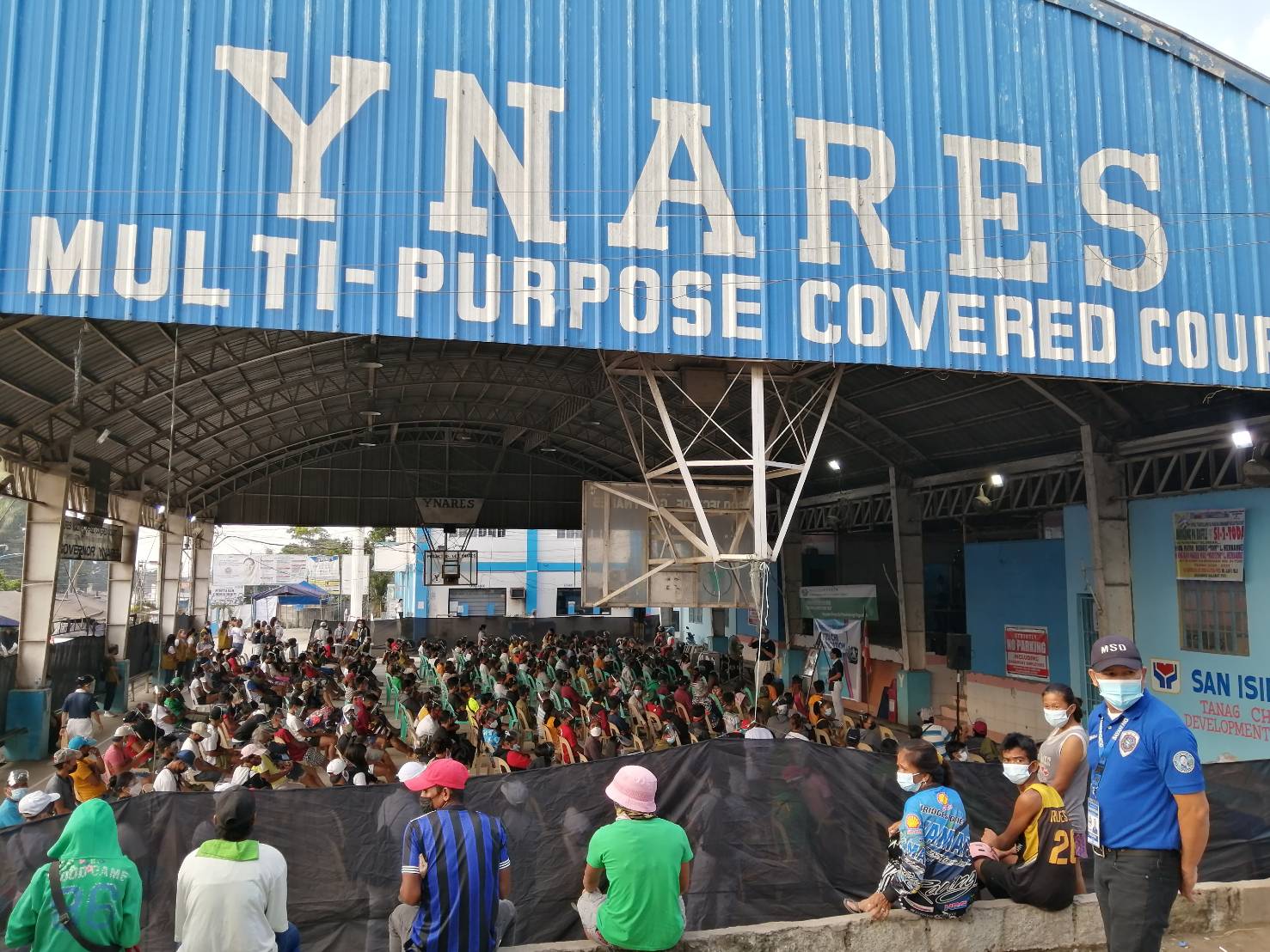 Montalban, Rizal’s scavengers arrived in three batches at the Ynares Multi-Purpose Covered Court.