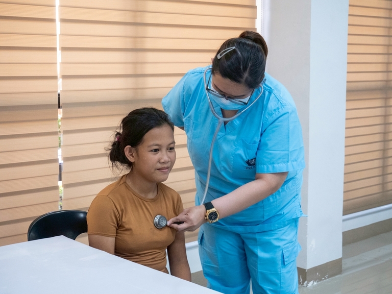 Dr. Ervina Joyce Santos shared that joining TIMA and participating in medical missions is her way of giving back to the community.