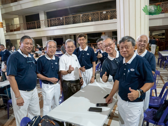 Tzu Chi volunteers give thumbs up and finger heart signs following the long weeks of planning, preparation, and execution of the 283rd medical mission.