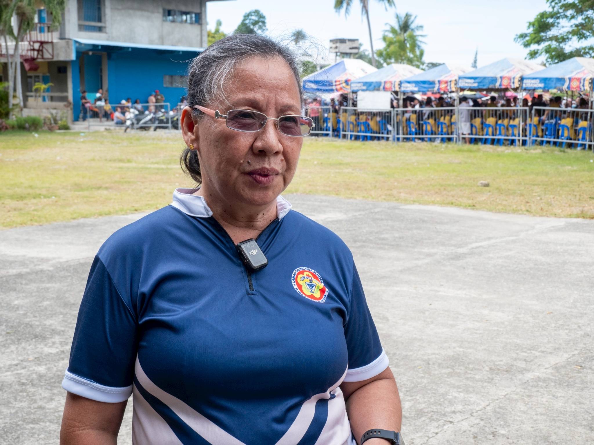 Elizabeth David, principal of Lanao Chung Hua School, thanks the foundation for holding the relief operation at their school. She  assured that the faculty is ready to support the community whenever needed.