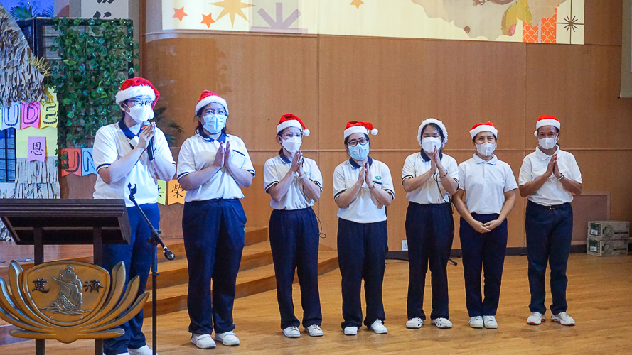 Tzu Chi Great Love Preschool Philippines teachers and teacher aides express their utmost gratitude to the students and their families, and Tzu Chi volunteers for their continuous support and involvement in the preschool. 【Photo by Jenielyn Sy Lao】