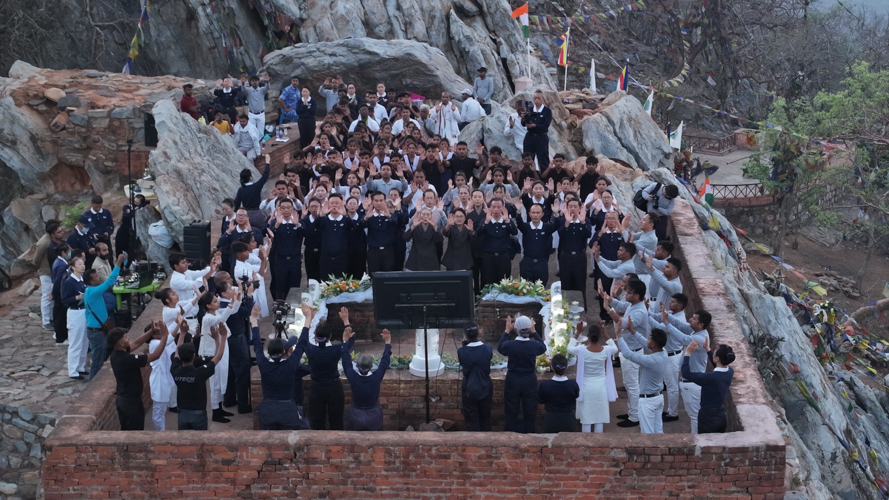 Over 130 volunteers from India, Singapore, Malaysia, and Taiwan participated in the momentous occasion.【Photo by 攝影者 許俊吉 Hsu Chun-Chi】