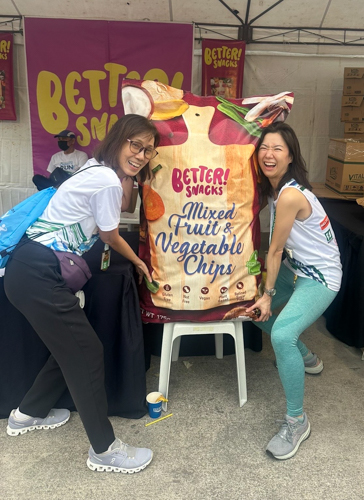 Sponsor booths drew long lines of runners eager to enjoy the freebies and giveaways.