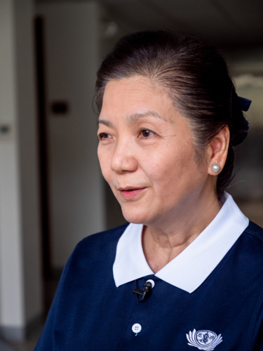 Tzu Chi Educational Committee volunteer Rosa So says the Mock Interview and Career Talk seminar is the first of many programs created for Tzu Chi scholars.【Photo by Daniel Lazar】