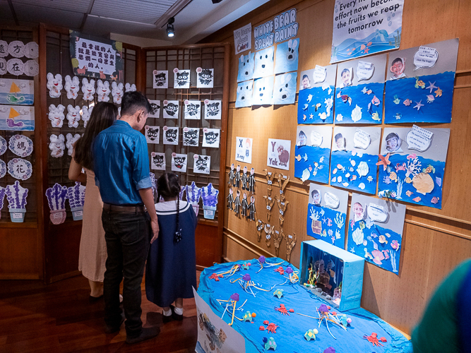 Preschoolers’ artworks reflect their love for nature and harmonious surroundings.