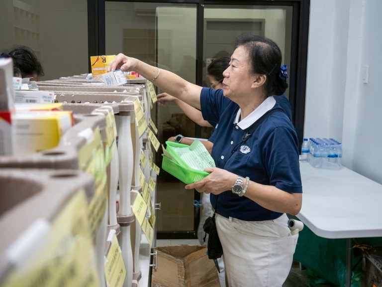 Alert and thorough, the pharmacy team ensured that the correct medicines were properly prepared and released for distribution to patients.