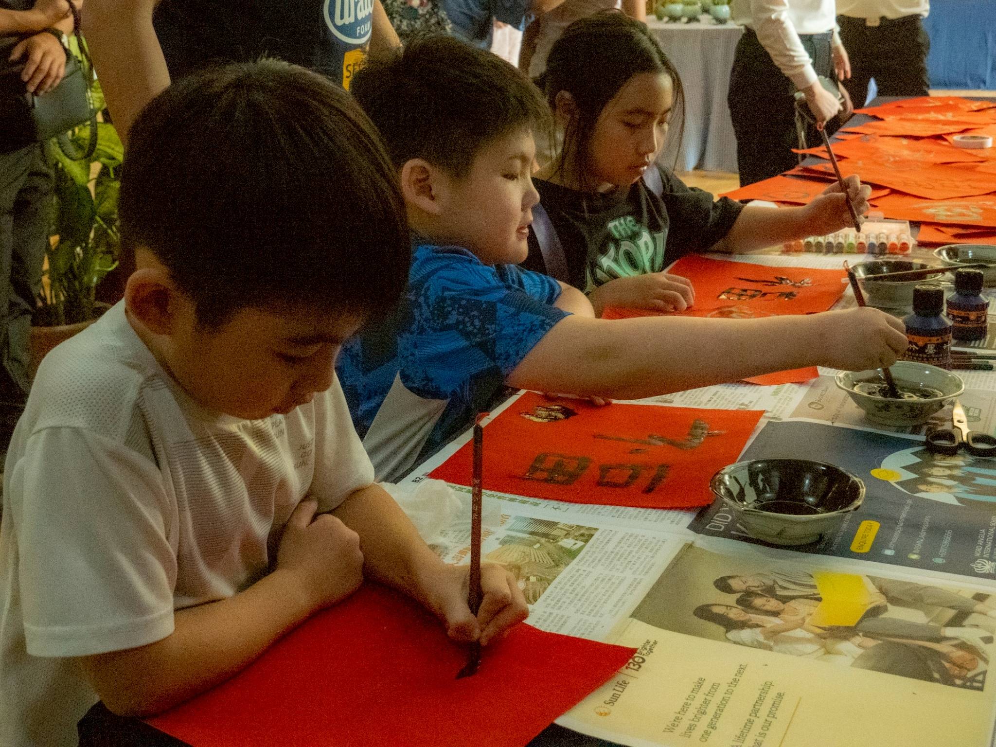 With encouragement and opportunities to practice and learn, these youngsters could be the next generation of calligraphers. 