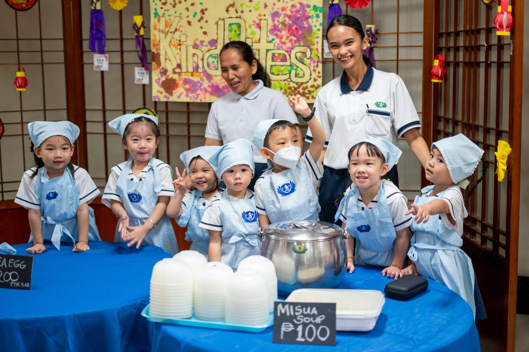Assigned to different stalls, the children served as vendors in the kiddie market.