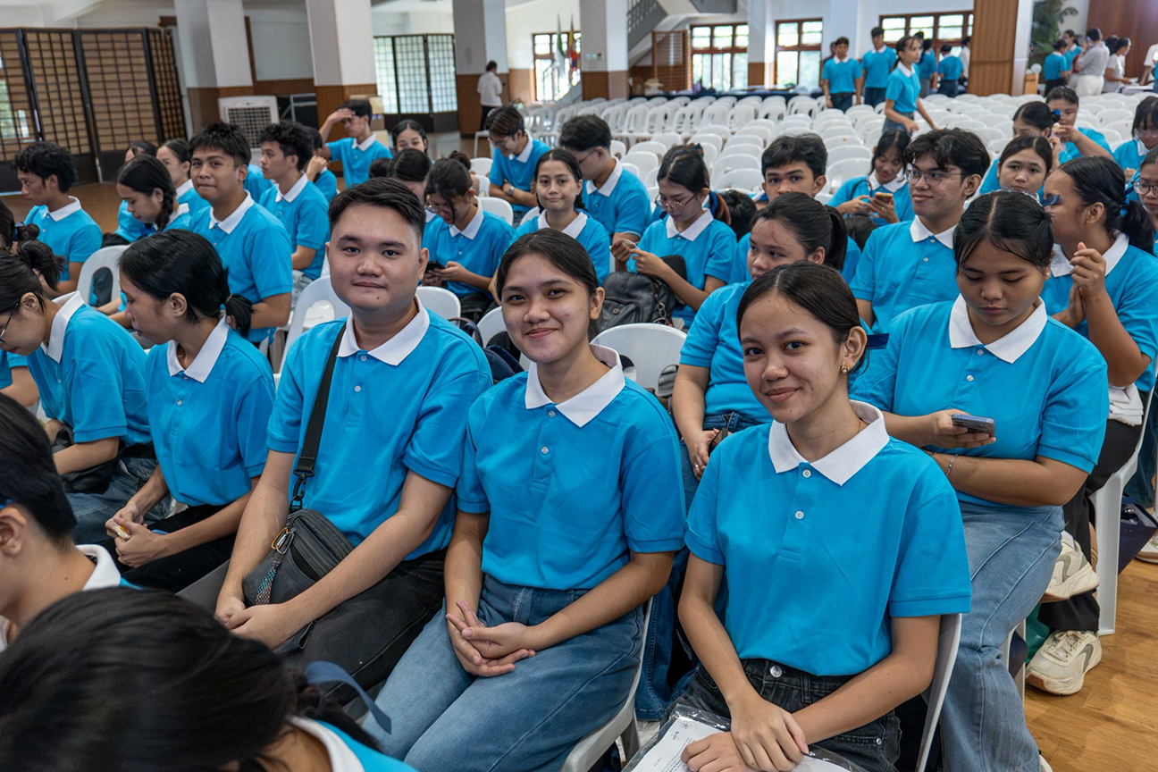 During the new scholars’ orientation on September 12, Jahreez Octaviano (first row, second from right) shared that she is most excited about gaining new friends, and she had already befriended some from PUP.