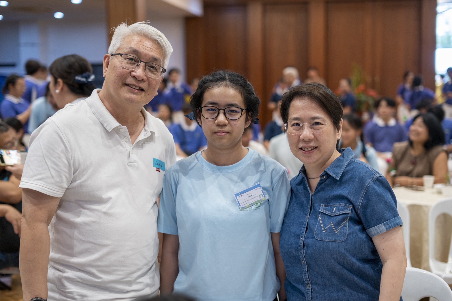 After three days, a happy reunion with family. 