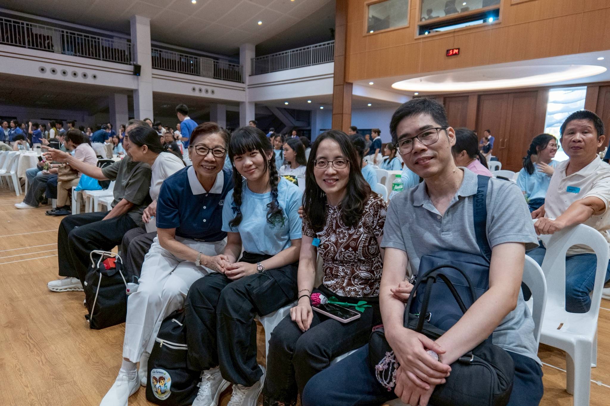 After three days, a happy reunion with family. 