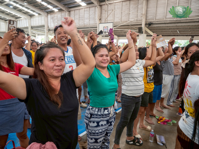 Taking part in the performance, residents felt a sense of upliftment, united by their shared experience of Typhoon Tino.