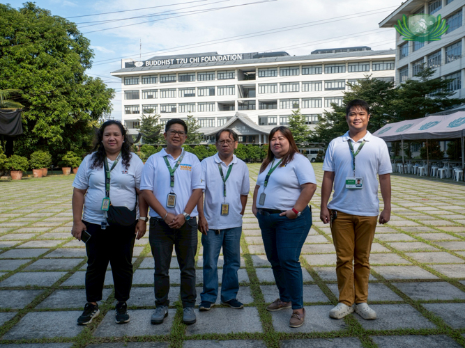Before the start of the event, representatives from Philhealth tour Buddhist Tzu Chi Campus.