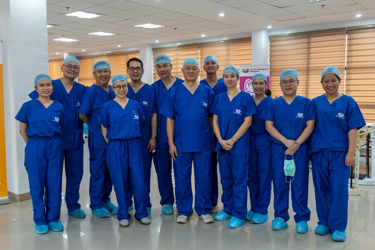 The surgery team was ready and fully prepared for the day’s operations.