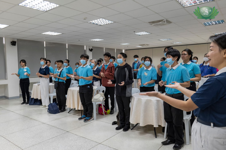On March 9, the students had their monthly Humanity class, which includes the language classes for the Chinese school scholars. They started their class with a sign language performance of the song “Listen to me say thank you.”