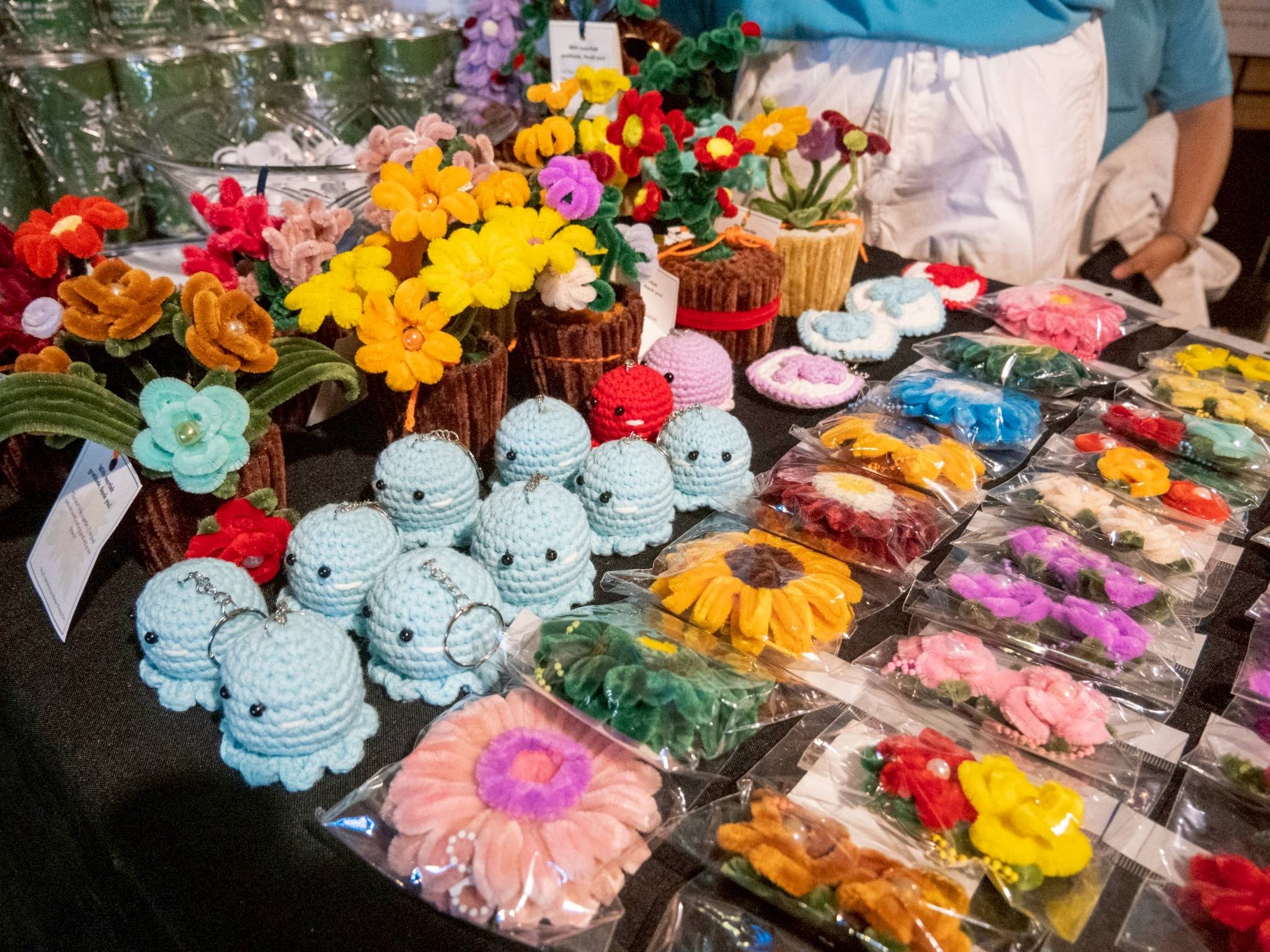 Fundraising also came by way of these colorful crafts handmade and sold by the scholars.